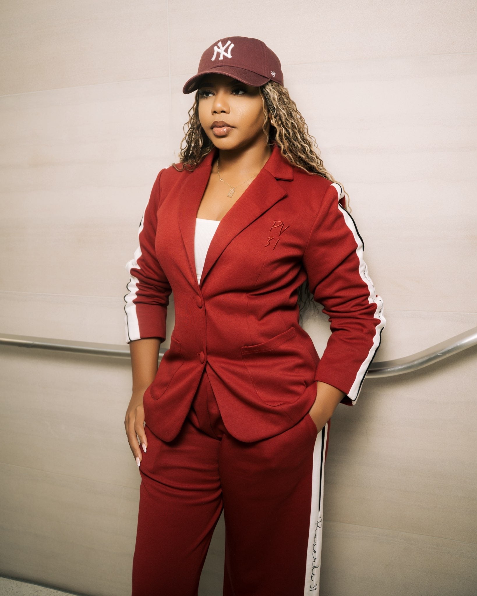 PV31 Blazer - Burgundy